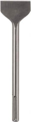 DeWALT - 3" Head Width, 12" OAL, 1-1/8" Shank Diam, Scaling Chisel - SDS Max Drive, SDS Max Shank, Steel - Exact Industrial Supply