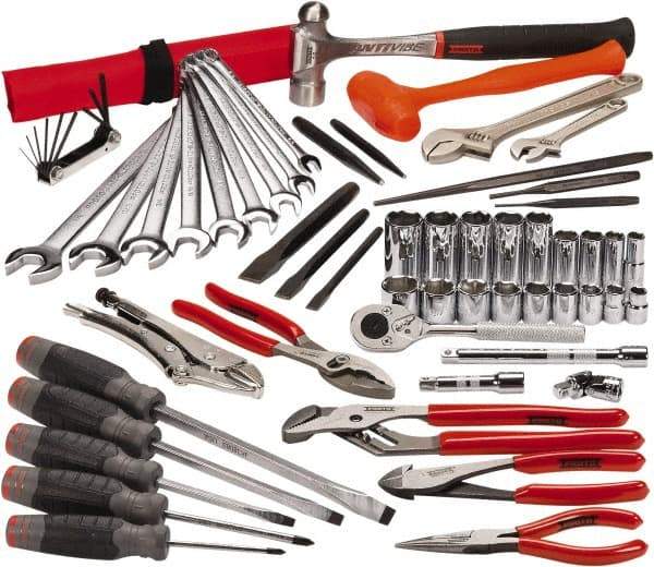 Proto - 62 Piece 3/8" Drive Master Tool Set - Comes in Tool Box - Exact Industrial Supply