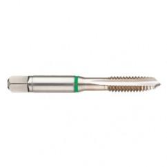 1-1/4-12 2B 4-Flute Cobalt Green Ring Spiral Point Plug Tap-Bright - Exact Industrial Supply