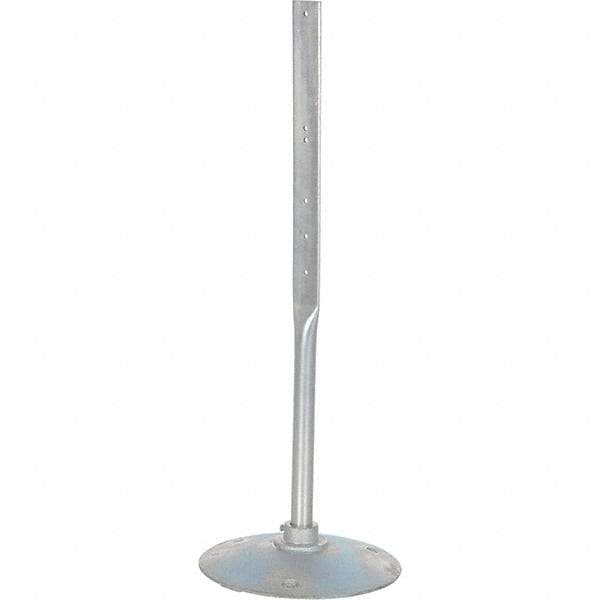 Vestil - 17-3/8" Wide x 48" High Sign Compatiblity, Steel Sign Stand - Silver - Exact Industrial Supply