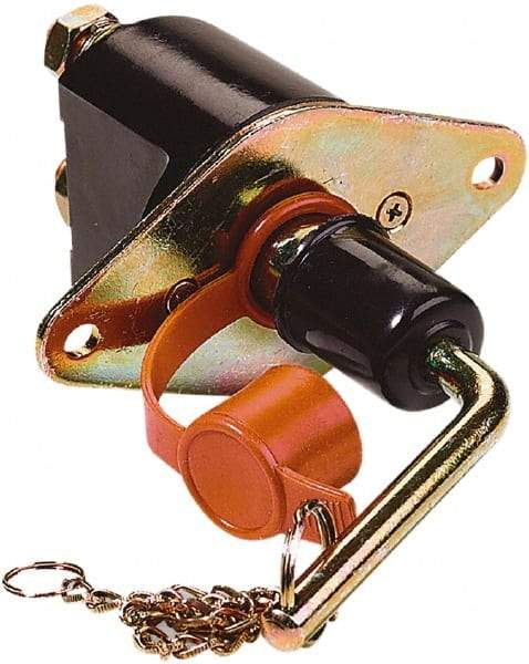 Battery Doctor - 2 Position, 12 Volt, 250 Amp, Single Battery Disconnect Switch - On-Off Sequence, Black & Silver - Exact Industrial Supply