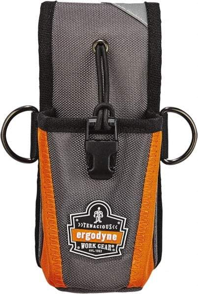 Ergodyne - Radio Holster with 1 Pocket - Ballistic Polyester, Gray - Exact Industrial Supply