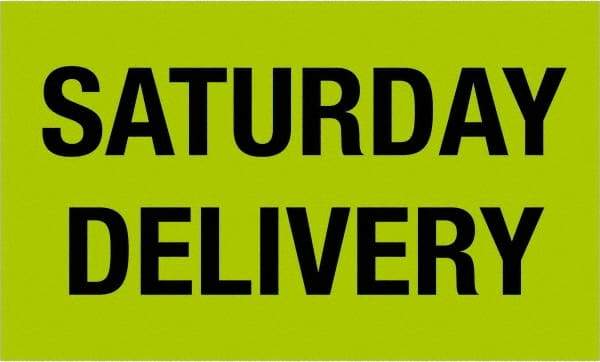 Tape Logic - 5" Long, Fluorescent Green Paper Shipping Label - For Multi-Use - Exact Industrial Supply