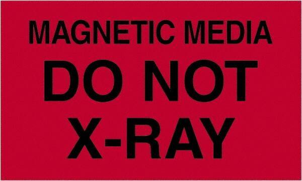 Tape Logic - 5" Long, Fluorescent Red Paper Shipping Label - For Multi-Use - Exact Industrial Supply