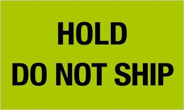 Tape Logic - 5" Long, Fluorescent Green Paper Shipping Label - For Multi-Use - Exact Industrial Supply