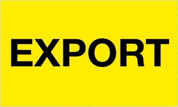 Tape Logic - 5" Long, Fluorescent Yellow Paper Shipping Label - For Multi-Use - Exact Industrial Supply