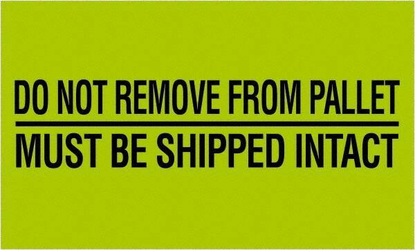 Tape Logic - 5" Long, Fluorescent Green Paper Shipping Label - For Multi-Use - Exact Industrial Supply