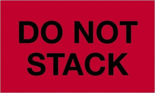 Tape Logic - 5" Long, Fluorescent Red Paper Shipping Label - For Multi-Use - Exact Industrial Supply