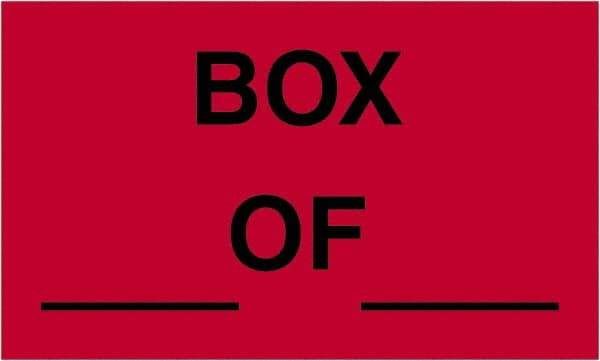Tape Logic - 5" Long, Fluorescent Red Paper Shipping Label - For Multi-Use - Exact Industrial Supply