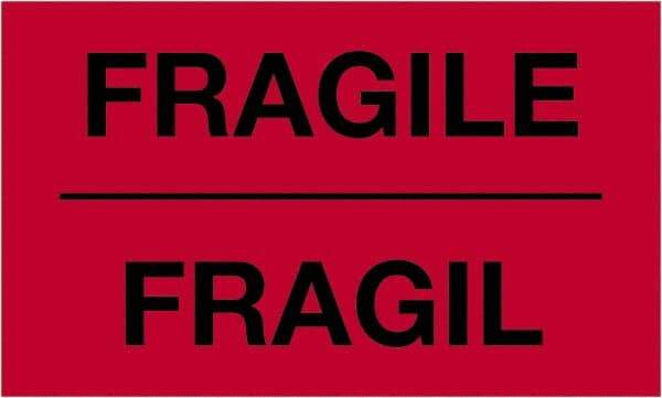 Tape Logic - 5" Long, Fluorescent Red Paper Shipping Label - For Multi-Use - Exact Industrial Supply