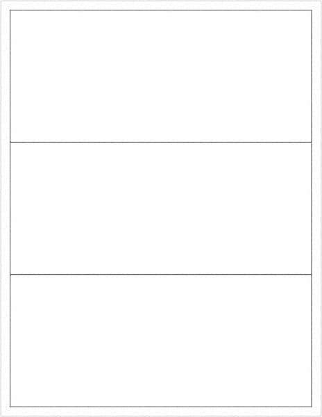 Tape Logic - 3-1/2" Long, White Paper Laser Label - For Laser Printers - Exact Industrial Supply