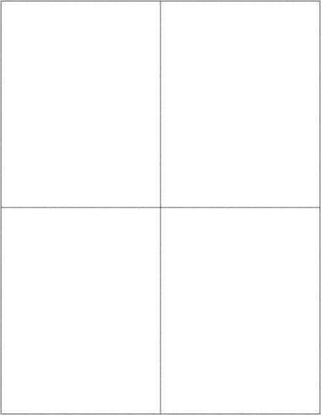 Tape Logic - 5-1/2" Long, White Paper Laser Label - For Laser Printers - Exact Industrial Supply
