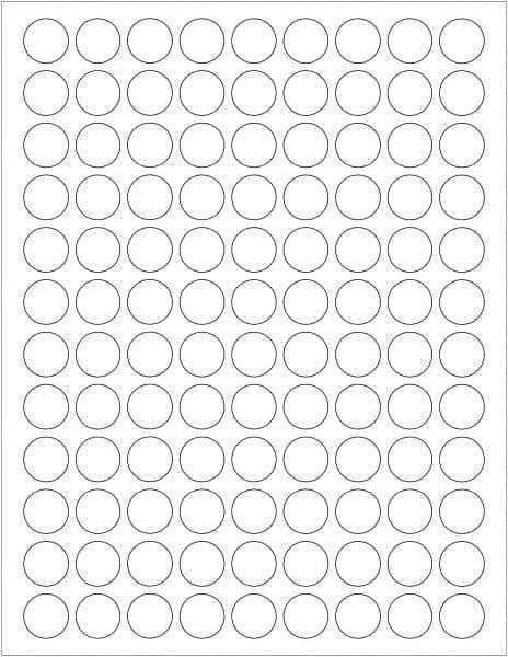 Tape Logic - 3/4" Long, White Paper Laser Label - For Laser Printers - Exact Industrial Supply