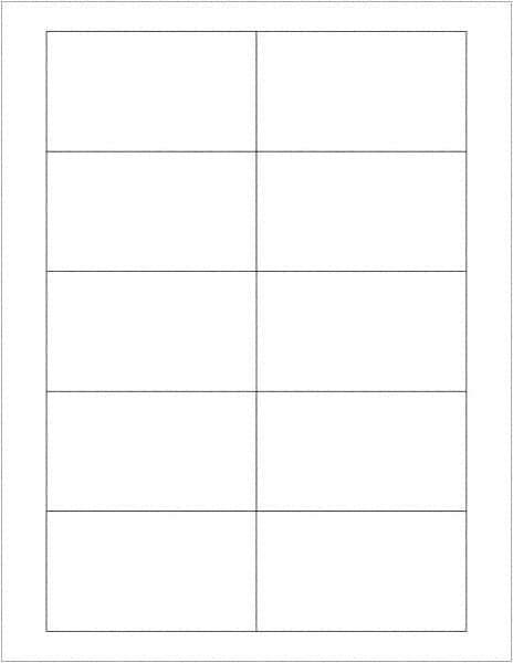 Tape Logic - 3-1/2" Long, White Paper Laser Label - For Laser Printers - Exact Industrial Supply
