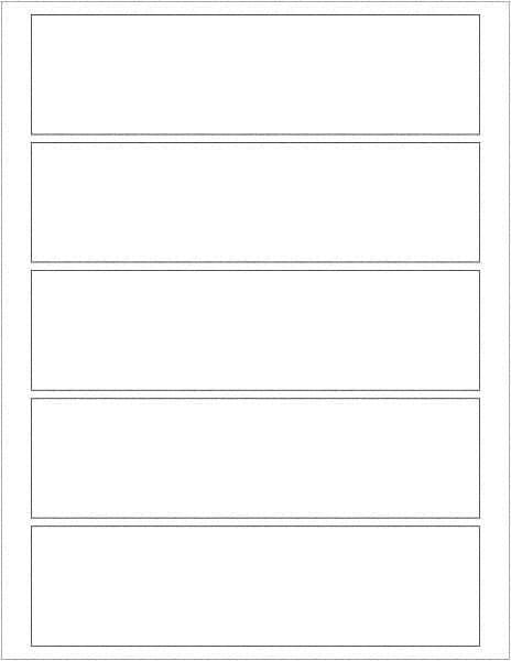 Tape Logic - 7-1/2" Long, White Paper Laser Label - For Laser Printers - Exact Industrial Supply