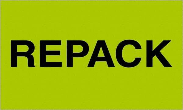 Tape Logic - 5" Long, Fluorescent Green Paper Shipping Label - For Multi-Use - Exact Industrial Supply