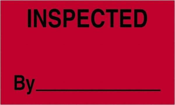 Tape Logic - 5" Long, Fluorescent Red Paper Shipping Label - For Multi-Use - Exact Industrial Supply