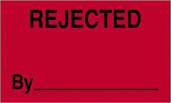 Tape Logic - 5" Long, Fluorescent Red Paper Shipping Label - For Multi-Use - Exact Industrial Supply