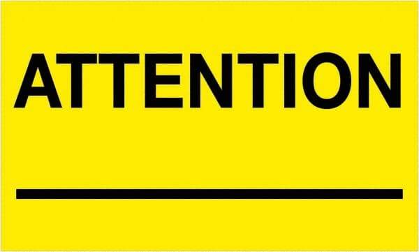 Tape Logic - 5" Long, Fluorescent Yellow Paper Shipping Label - For Multi-Use - Exact Industrial Supply
