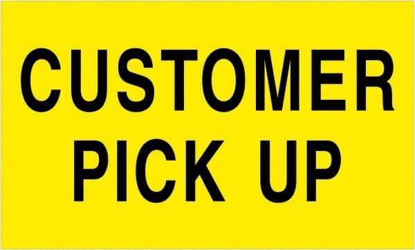 Tape Logic - 5" Long, Fluorescent Yellow Paper Shipping Label - For Multi-Use - Exact Industrial Supply
