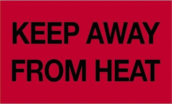 Tape Logic - 5" Long, Fluorescent Red Paper Shipping Label - For Multi-Use - Exact Industrial Supply