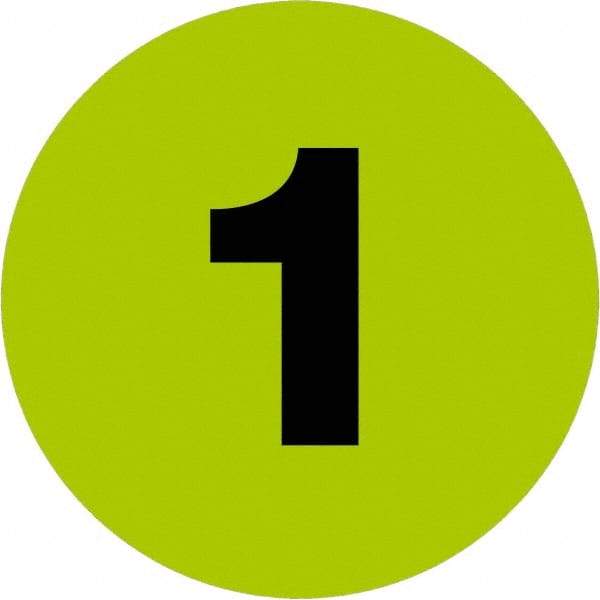 Tape Logic - 4" Long, Fluorescent Green Paper Inventory Labels - For Multi-Use - Exact Industrial Supply
