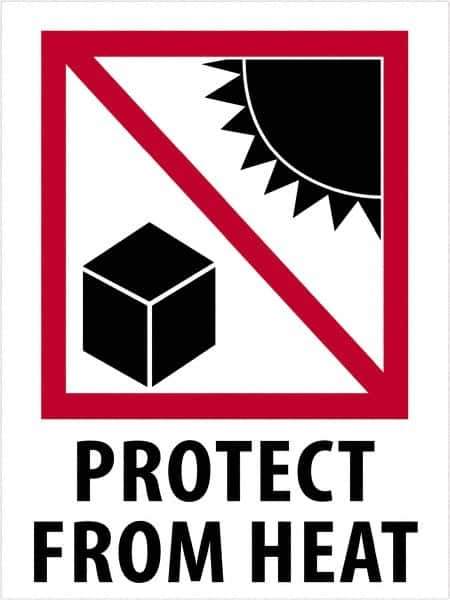 Tape Logic - 4" Long, Red, Black on White Paper Shipping Label - For Multi-Use - Exact Industrial Supply