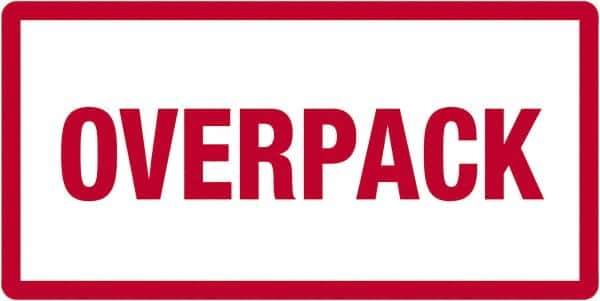 Tape Logic - 6" Long, Red/White Paper D.O.T. Labels - For Multi-Use - Exact Industrial Supply