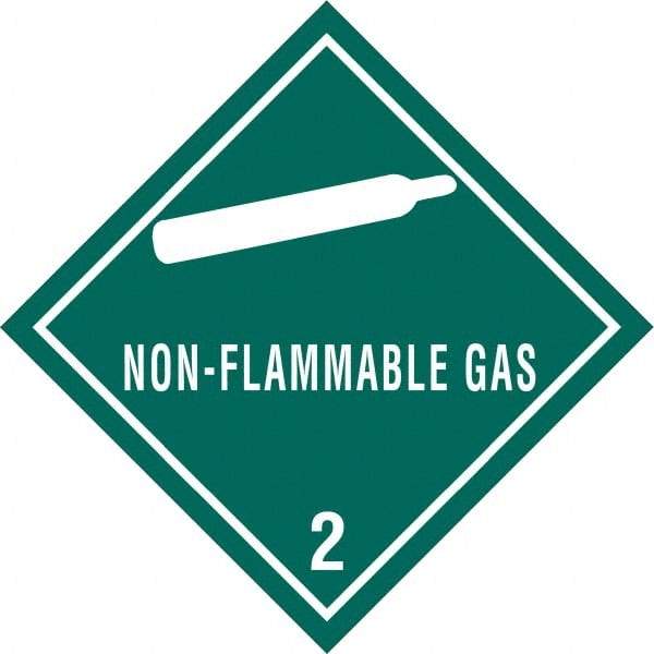Tape Logic - 4" Long, Green/White Paper D.O.T. Labels - For Multi-Use - Exact Industrial Supply