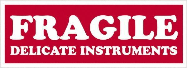 Tape Logic - 4" Long, Red/White Paper Shipping Label - For Multi-Use - Exact Industrial Supply