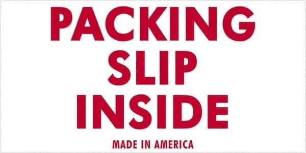 Tape Logic - 4" Long, Red/White Paper Shipping Label - For Multi-Use - Exact Industrial Supply