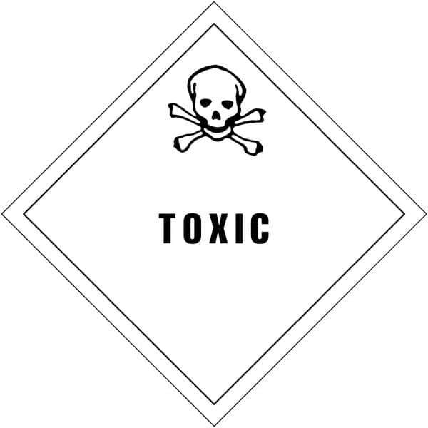 Tape Logic - 4" Long, Black/White Paper D.O.T. Labels - For Multi-Use - Exact Industrial Supply