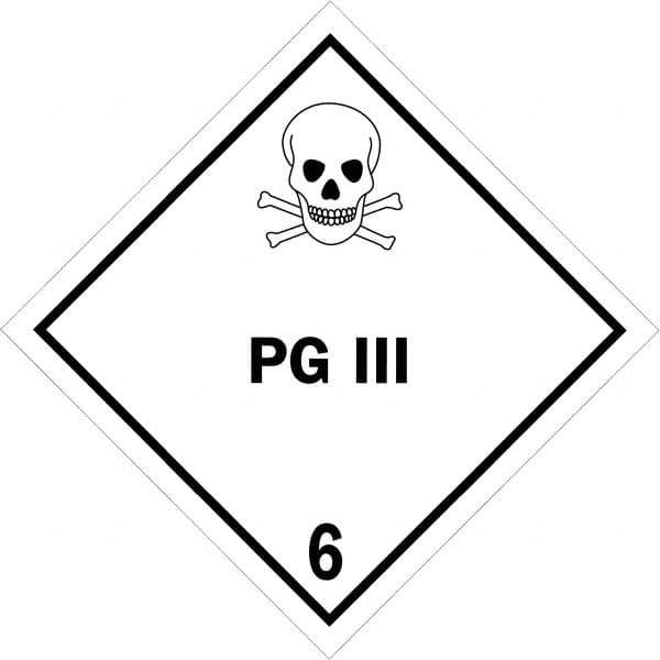 Tape Logic - 4" Long, Black/White Paper D.O.T. Labels - For Multi-Use - Exact Industrial Supply
