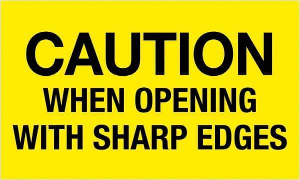 Tape Logic - 5" Long, Fluorescent Yellow Paper Shipping Label - For Multi-Use - Exact Industrial Supply