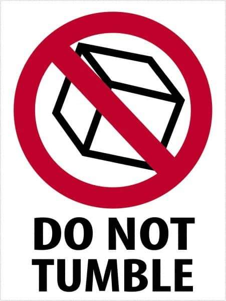 Tape Logic - 4" Long, Red, Black on White Paper Shipping Label - For Multi-Use - Exact Industrial Supply