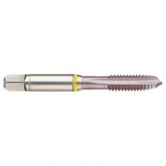 41168 2B 3-Flute Cobalt Yellow Ring Spiral Point Plug Tap-MolyGlide - Exact Industrial Supply