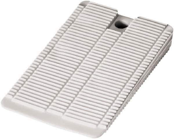 Precision Brand - 200 Piece, 1/4" Thick x 1" Wide x 2" Long Shim Stock Sheet Assortment - White, ±10% Tolerance - Exact Industrial Supply