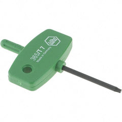 Wiha - T7 Torx Key - Wing Handle, 35mm Length Under Head, 2.7" OAL - Exact Industrial Supply