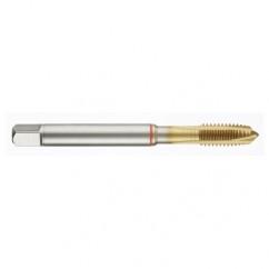 42667 2B 3-Flute PM Cobalt Red Ring Spiral Point Plug Tap-TiN - Exact Industrial Supply