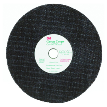 3 x 3/16 x 3/8" - Green Corps(TM) Reinforced Weld Grinding Wheel - Exact Industrial Supply