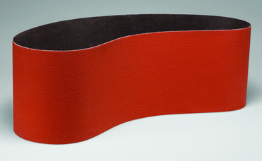 6 x 132" - 36+ Grit - Precision Shaped Ceramic Grain - Cloth Belt - Exact Industrial Supply
