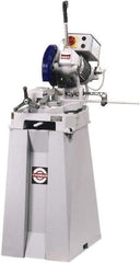 Dake - 1 Cutting Speed, 10" Blade Diam, Cold Saw - 44 RPM Blade Speed, Floor Machine, 1 Phase, Compatible with Ferrous/Non-Ferrous Material - Exact Industrial Supply