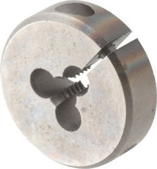 Cle-Line - #6-32 UNC High Speed Steel Round Adjustable Die - Exact Industrial Supply