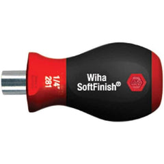 Wiha - Screwdriver Bit Holder - Hex Tip, Cushioned Grip - Exact Industrial Supply