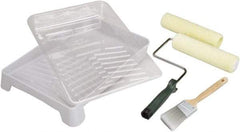 Ability One - Trim Paint Roller Kit - Includes Paint Tray, Roller Cover & Frame - Exact Industrial Supply