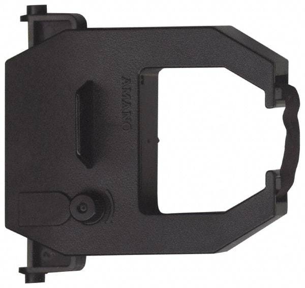Amano - 4-1/2" High x 3-1/4" Wide Time Clock Replacement Ribbon - Black, Use with Amano PIX & TCX Series Time Clocks Order #40626293, 40626319, 40626301 - Exact Industrial Supply