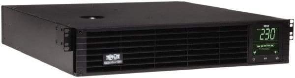 Tripp-Lite - 15 Amp, 1,500 VA, Tower & Rack Mount Line Interactive Backup Uninterruptible Power Supply - Backup 8 min with Full Load & 13 min with Half Load, 120 VAC Input & Output, 1,350 Watt Output, 1 Phases, 6 Outlets - Exact Industrial Supply