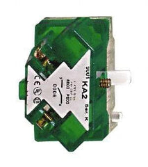 Square D - Multiple Amp Levels, Electrical Switch Contact Block - 125 VAC and 240 VAC, Screw Terminal, 30mm Hole, For Use with 9001K/SK - Exact Industrial Supply