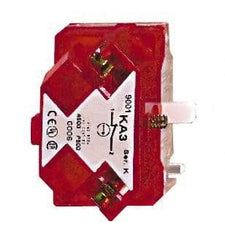 Square D - NC, Multiple Amp Levels, Electrical Switch Contact Block - 125 VAC and 240 VAC, Screw Terminal, 30mm Hole, For Use with 9001K/SK - Exact Industrial Supply