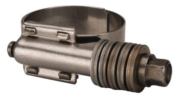 Value Collection - 1 to 1-3/4" Hose, 5/8" Wide x 0.7" Thick, Constant Torque Clamp - 1 to 1-3/4" Diam, Grade 301 & 410 Stainless Steel Screw - Exact Industrial Supply